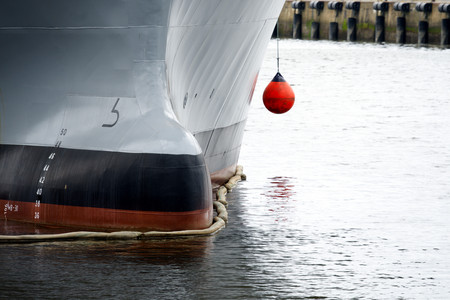 Big ship and buoy.の写真素材
