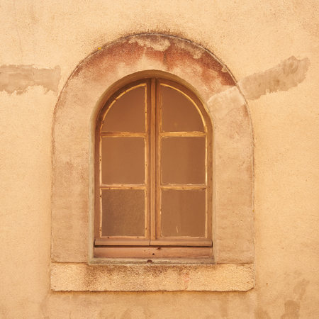 Old wooden window.の写真素材