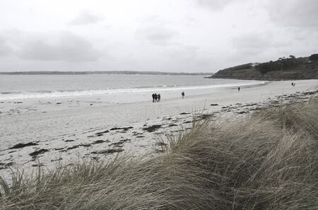 Walk with friends on the beach.