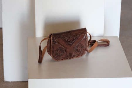Leather handbag.の写真素材