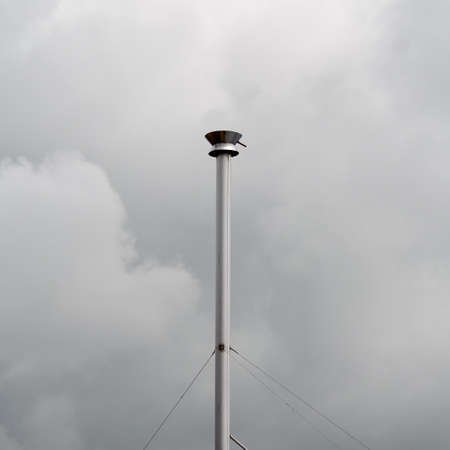 Industrial pollution, factory chimney.の写真素材