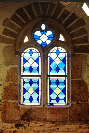 Modern light and stained glass.の写真素材