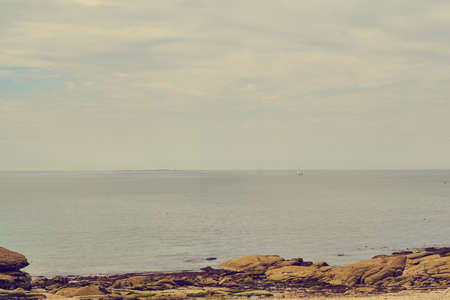 Sea and horizon line.の写真素材