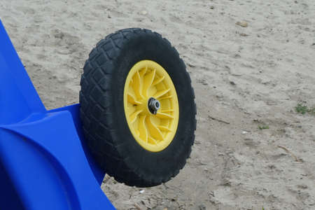 Plastic toy wheel.の写真素材
