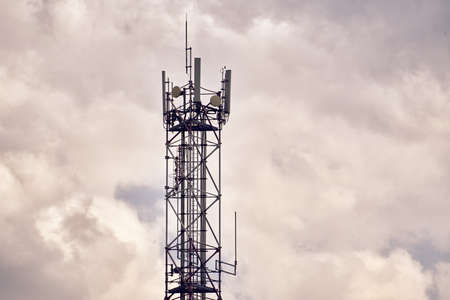 Technology, telephone relay antenna.の写真素材