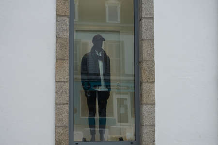 Mannequin in shop window.の写真素材
