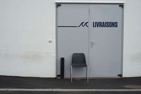 Metal door.の写真素材