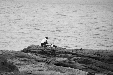 Angler.の写真素材