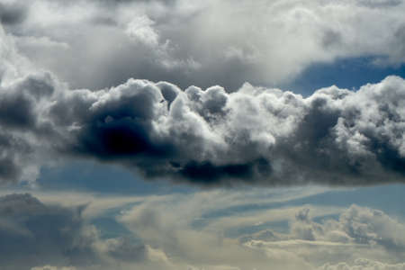 Heavy clouds in the sky.の写真素材