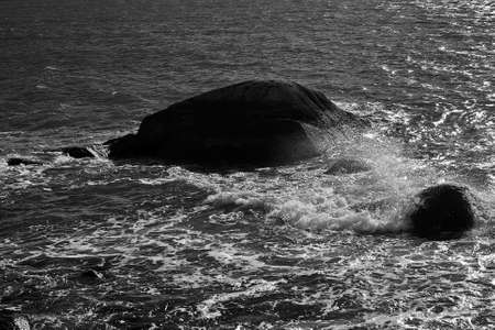 Point of rock at sea.の写真素材