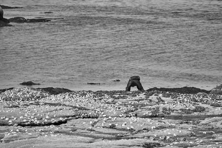 Foot fisherman.の写真素材