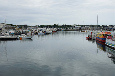 Boats in the harbor.の写真素材