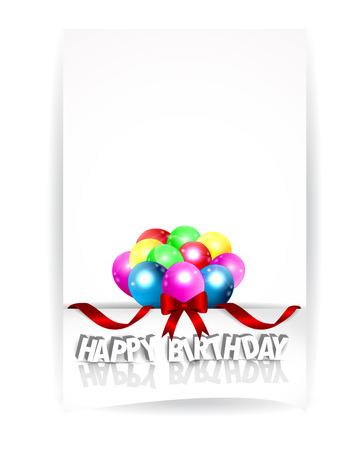 background with colorful balloonsのイラスト素材