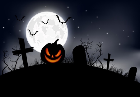 halloween scary pumpkins of illustration.のイラスト素材