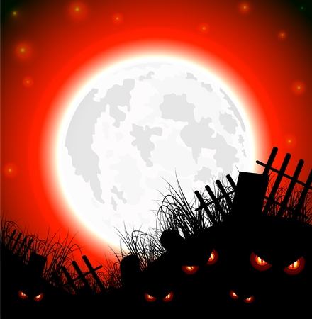 halloween scary background of illustration.のイラスト素材