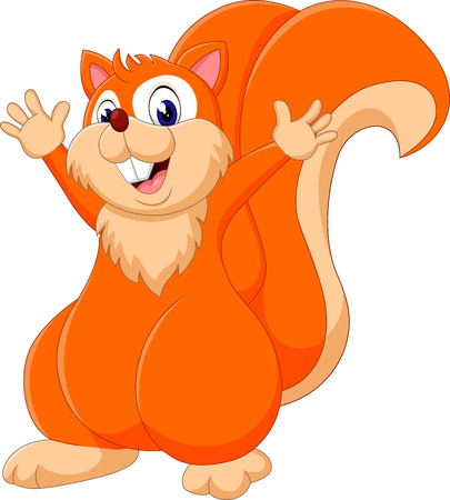 Cute cartoon squirrel of illustrationのイラスト素材