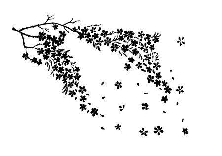 Set of flower doodles flowerのイラスト素材
