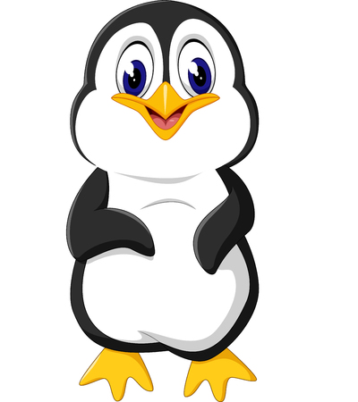 Cute penguin cartoon of illustrationのイラスト素材