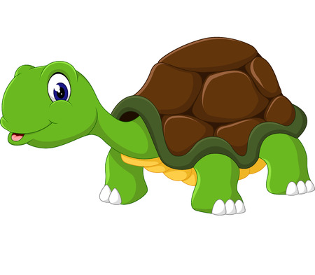 Cute cartoon turtleの写真素材