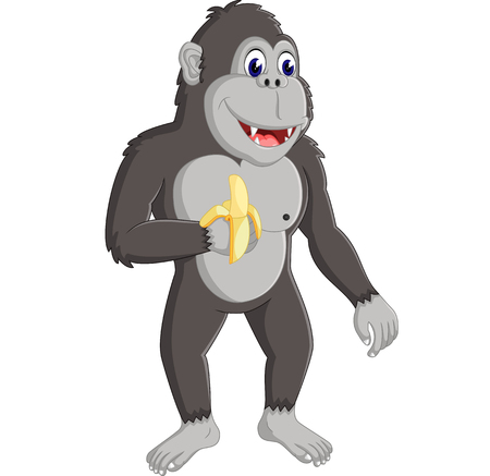gorilla cartoonのイラスト素材