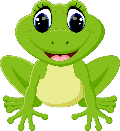 Cute frog cartoon