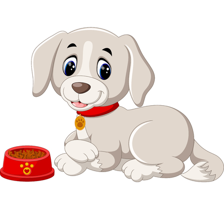 Cute dog cartoonのイラスト素材