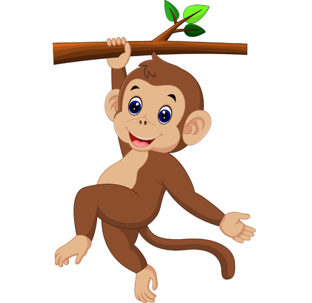cute monkeyのイラスト素材