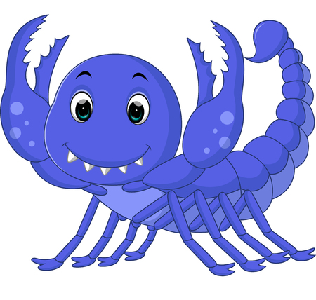 scorpion cartoonのイラスト素材