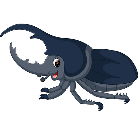 funny bug Hercules cartoonのイラスト素材