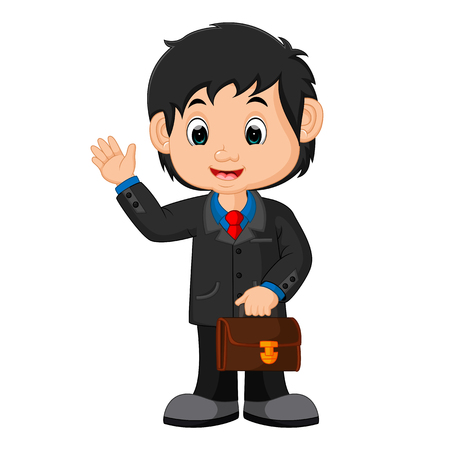 young man in business suitのイラスト素材