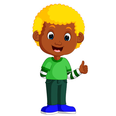 cute boy cartoonのイラスト素材