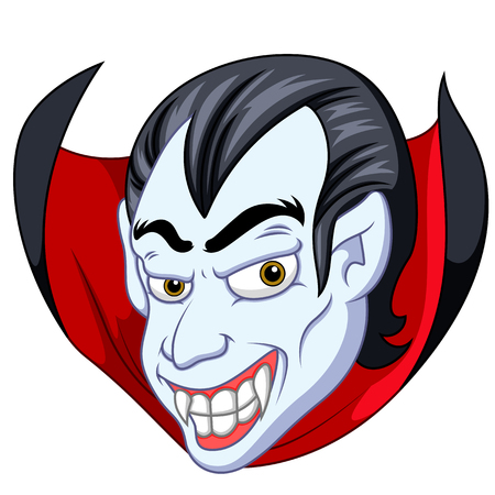 Vampire face cartoonのイラスト素材