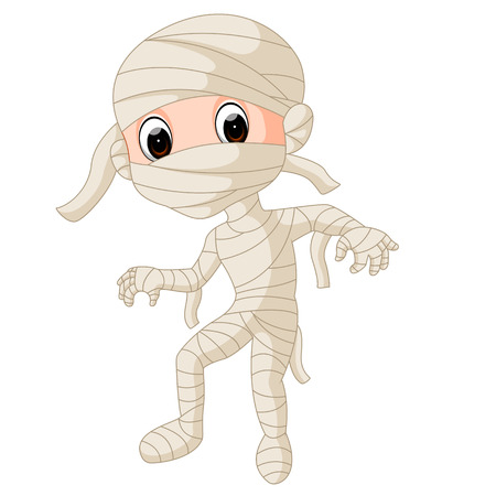 Cartoon Egyptian mummy.のイラスト素材