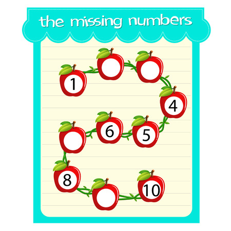 Game templates with missing numbersの写真素材