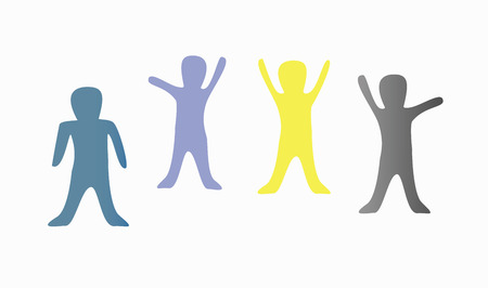 Vector sample dance illustration with  white backgroundのイラスト素材