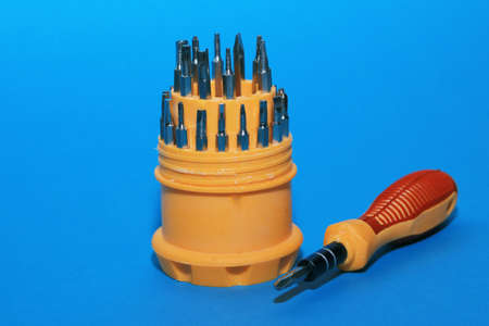 a set of screwdrivers with various screwdriver replacement bits