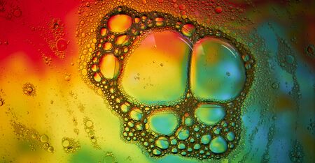 Colorful Bubbles and Lights Background Texture
