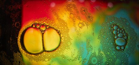 An artful colorful background with bubbles. Abstract background