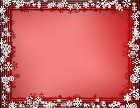 3d render. Origami snowflakes. Cutout snow. New Year design with place for text. 3d paper cut.の写真素材