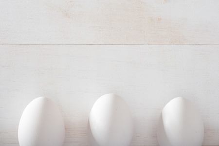 Close up of eggs with copy spaceの写真素材