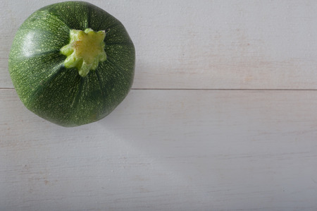 Close up of a zuccini with copy spaceの写真素材