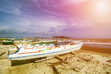 Traditional Fishing Boat, Wooden Boat, Wooden Canoeの写真素材