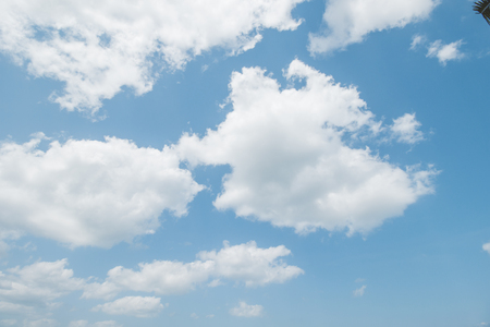 Beautiful Cloudy Blue Skyの写真素材