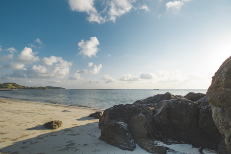 Beautiful Sunset at Tropical Beachの写真素材