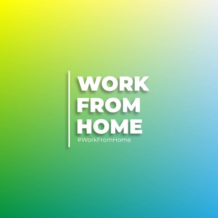 Background of Work from Home or banner with a simple and minimalist modern design. This background is suitable for the promotion of fashion both online and offline or for posting on social media.のイラスト素材