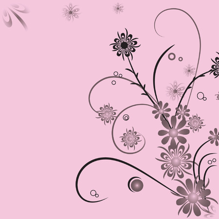 Floral abstract backgroundのイラスト素材