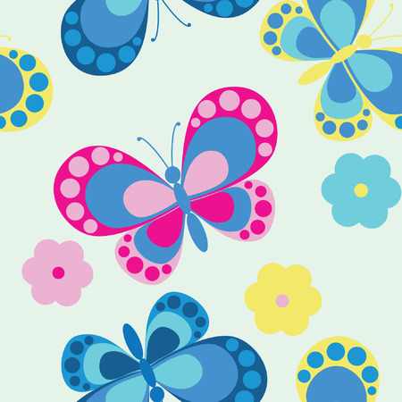 Abstract background with butterflies, element for designのイラスト素材