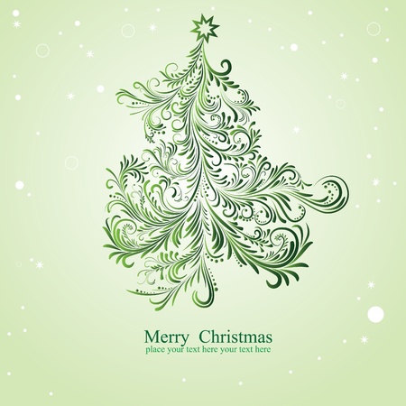 Christmas tree. Elements for design. Vector illustration.のイラスト素材