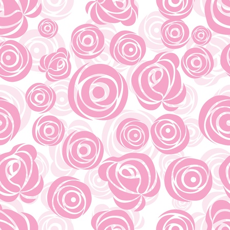 Seamless  flower background with rose, element for design, vector illustration.のイラスト素材