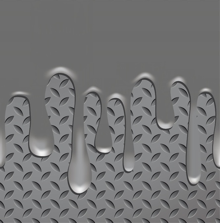 Abstract metal texture seamless with quicksilver. Titanium pattern. Metallic illustration.のイラスト素材
